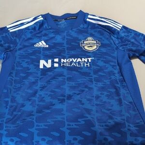 Adidas Blue Camouflage Soccer Jersey
